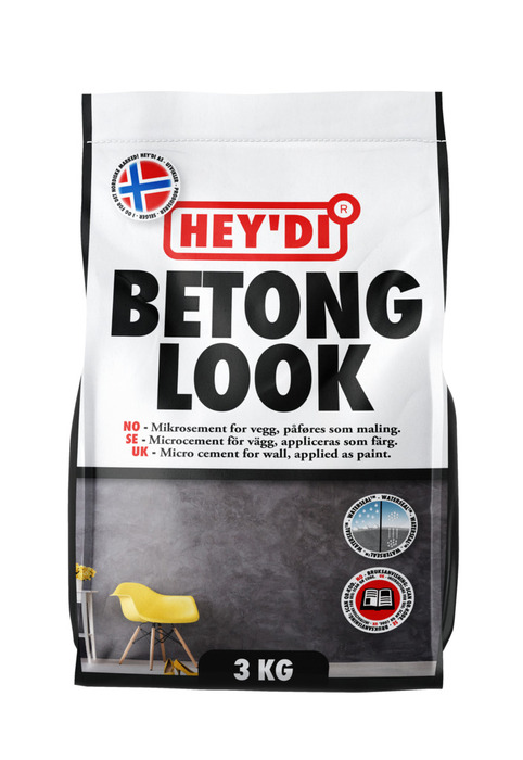 Hey'di Mikrosement Betonglook 3 kg skifter